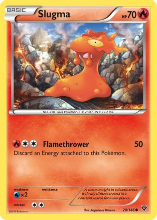 Slugma (20/146) - XY Base Set Reverse Holofoil