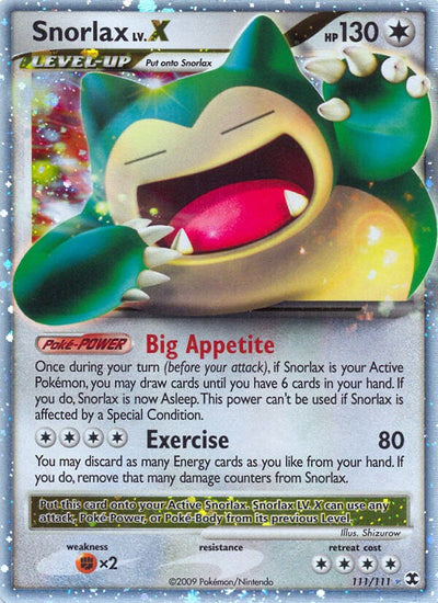 Snorlax Lv.X - 111/111 - (Rising Rivals)