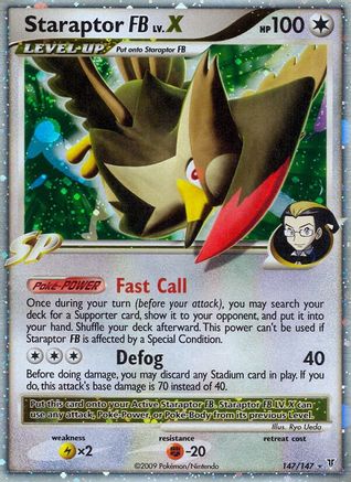 Staraptor FB Lv.X (147/147) - Supreme Victors Holofoil