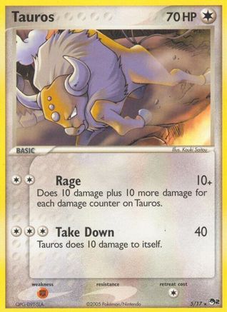 Tauros (5/017) - POP Series 2 Holofoil