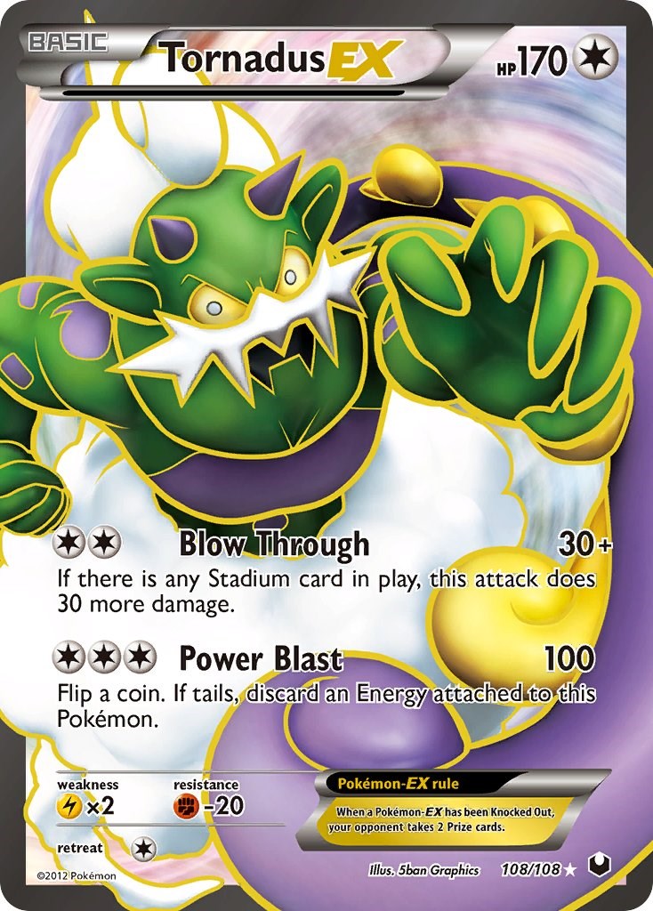 Tornadus EX (108 Full Art) - 108/108 - (Dark Explorers)