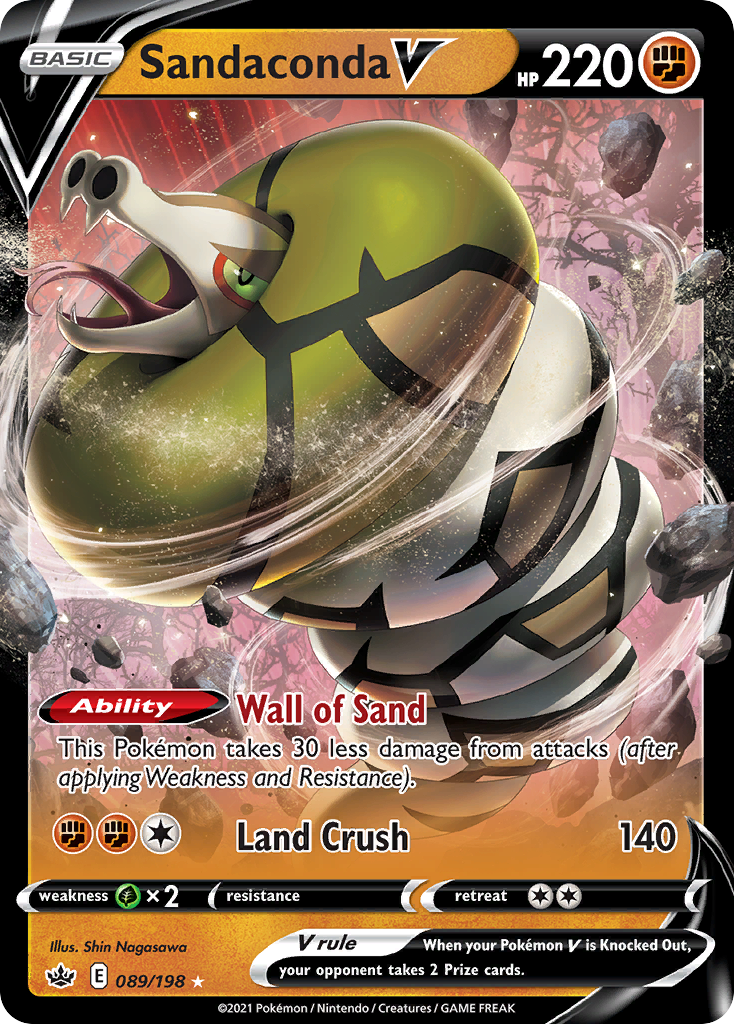 Sandaconda V 89 198 Chilling Reign Holofoil