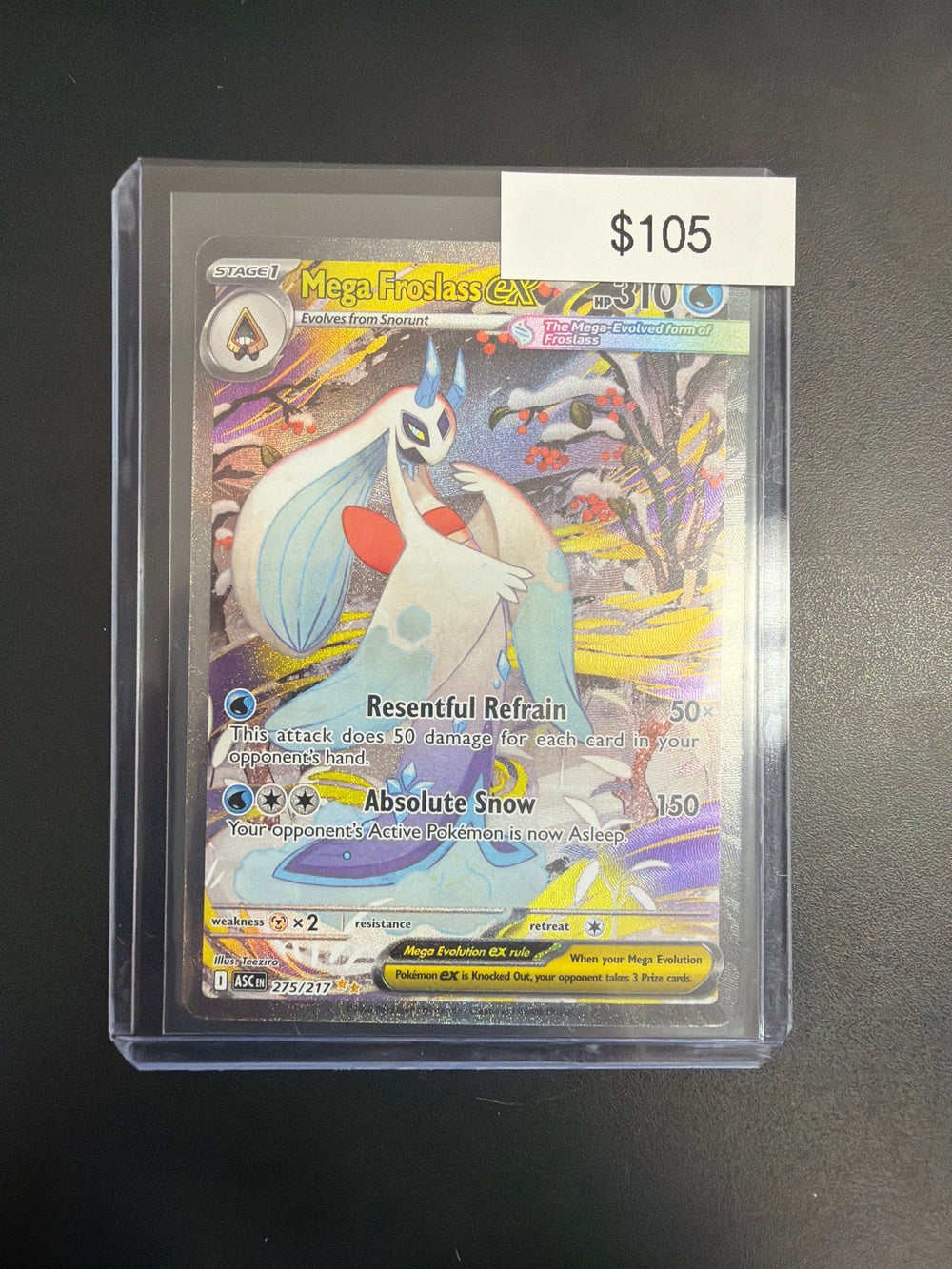 Pokemon Ascended Heroes Mega Froslass EX #275/217