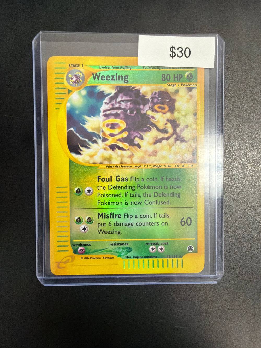 Pokemon Weezing Rev. Holo 32/165