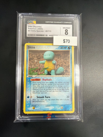 Pokemon Ditto As Squirtle CGC 8
