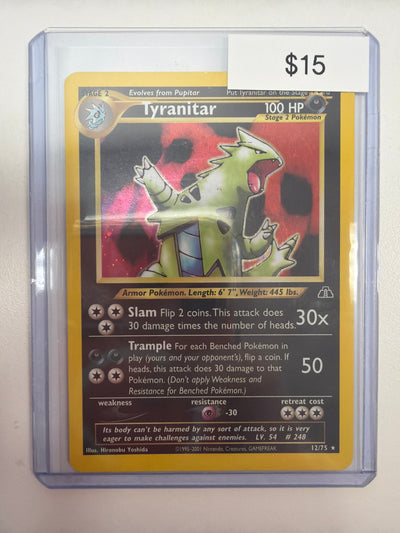 Pokemon Tyranitar 12/75