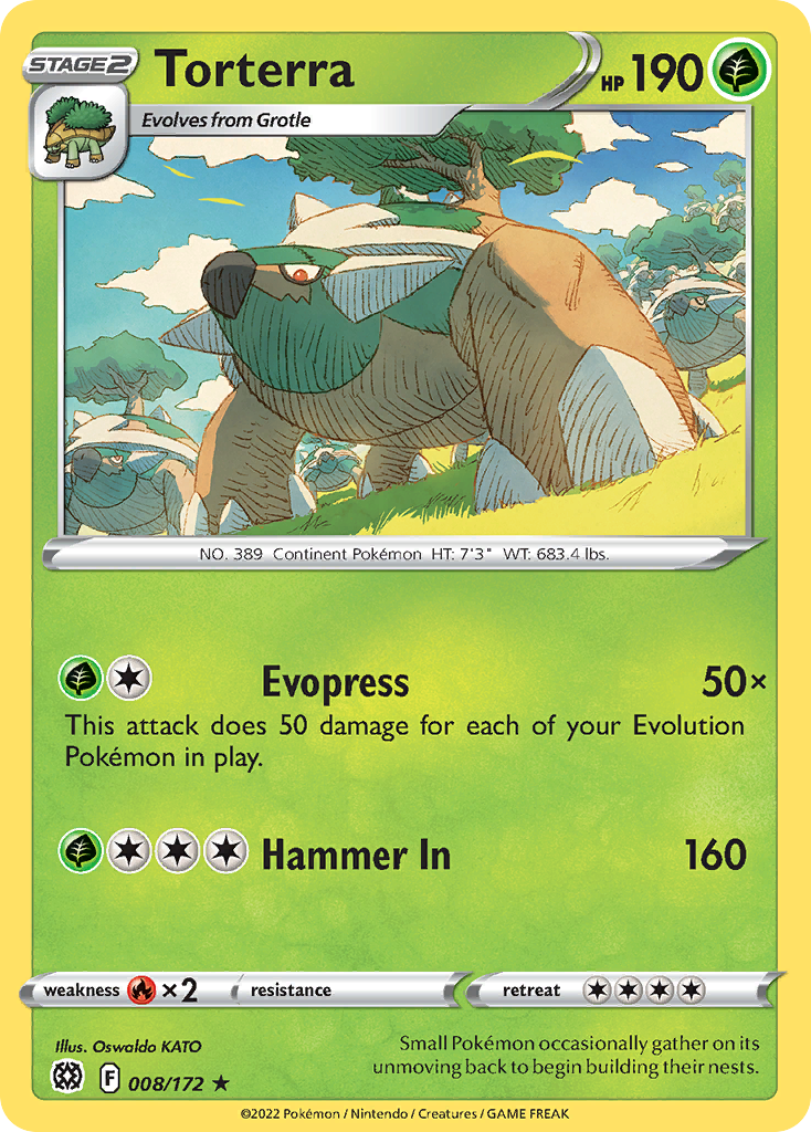 Torterra 8 172 Brilliant Stars Holofoil