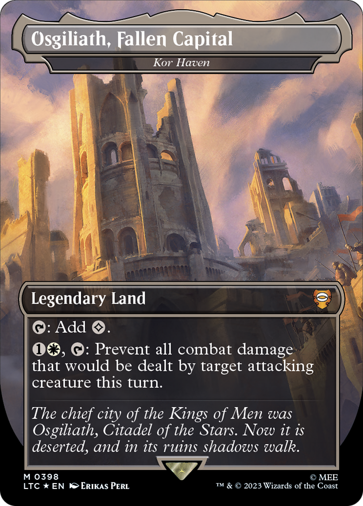 Kor Haven (LTC-398) - Tales of Middle-earth Commander / Osgiliath, Fallen Capital (Borderless) Foil