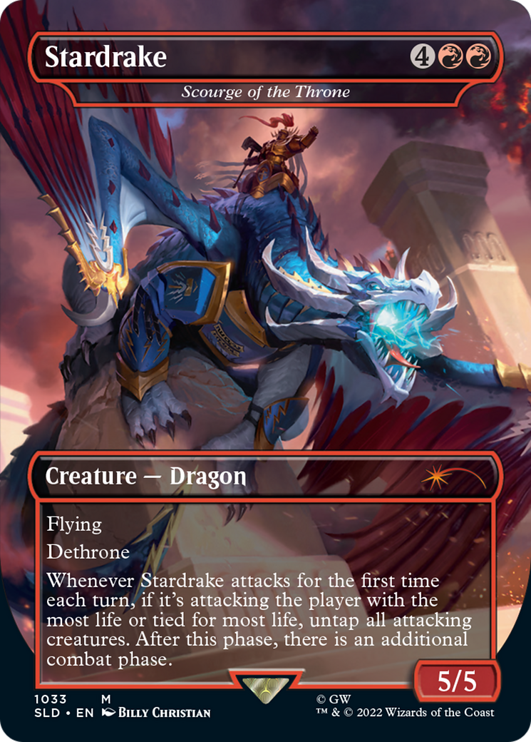 Scourge of the Throne (SLD-1033) - Secret Lair Drop / Stardrake (Borderless)