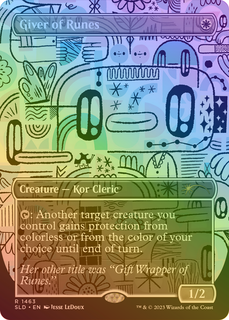Giver of Runes (SLD-1463â˜…) - Secret Lair Drop (Borderless) Foil