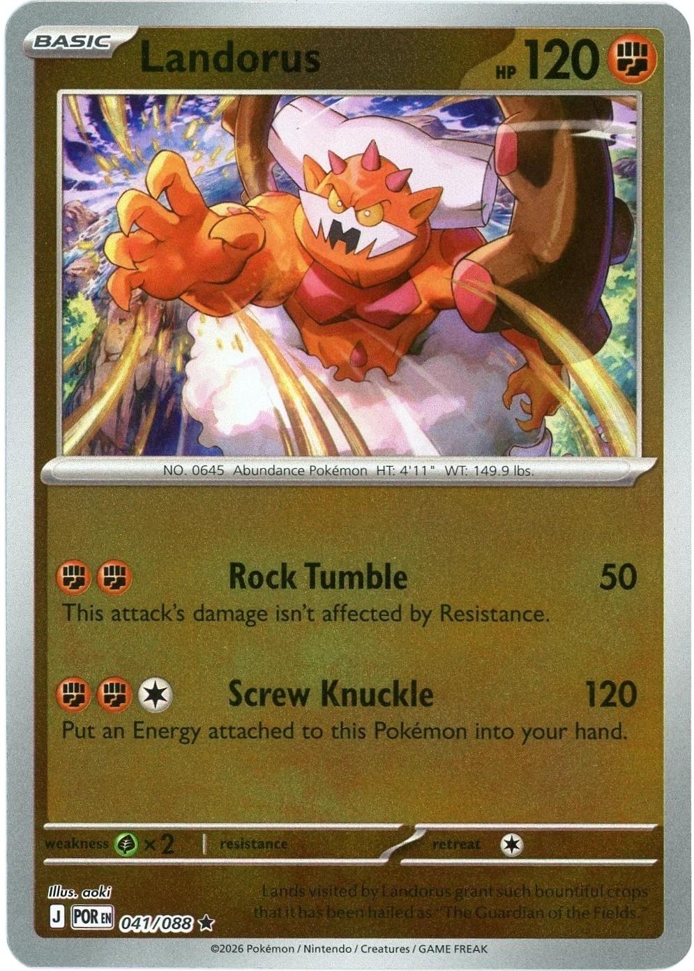 Landorus - 041/088 - Rare [me03-041] [Reverse Holo]