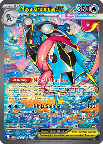 Mega Greninja ex - 116/086 - Special Illustration Rare [me04-116] [Ultra]