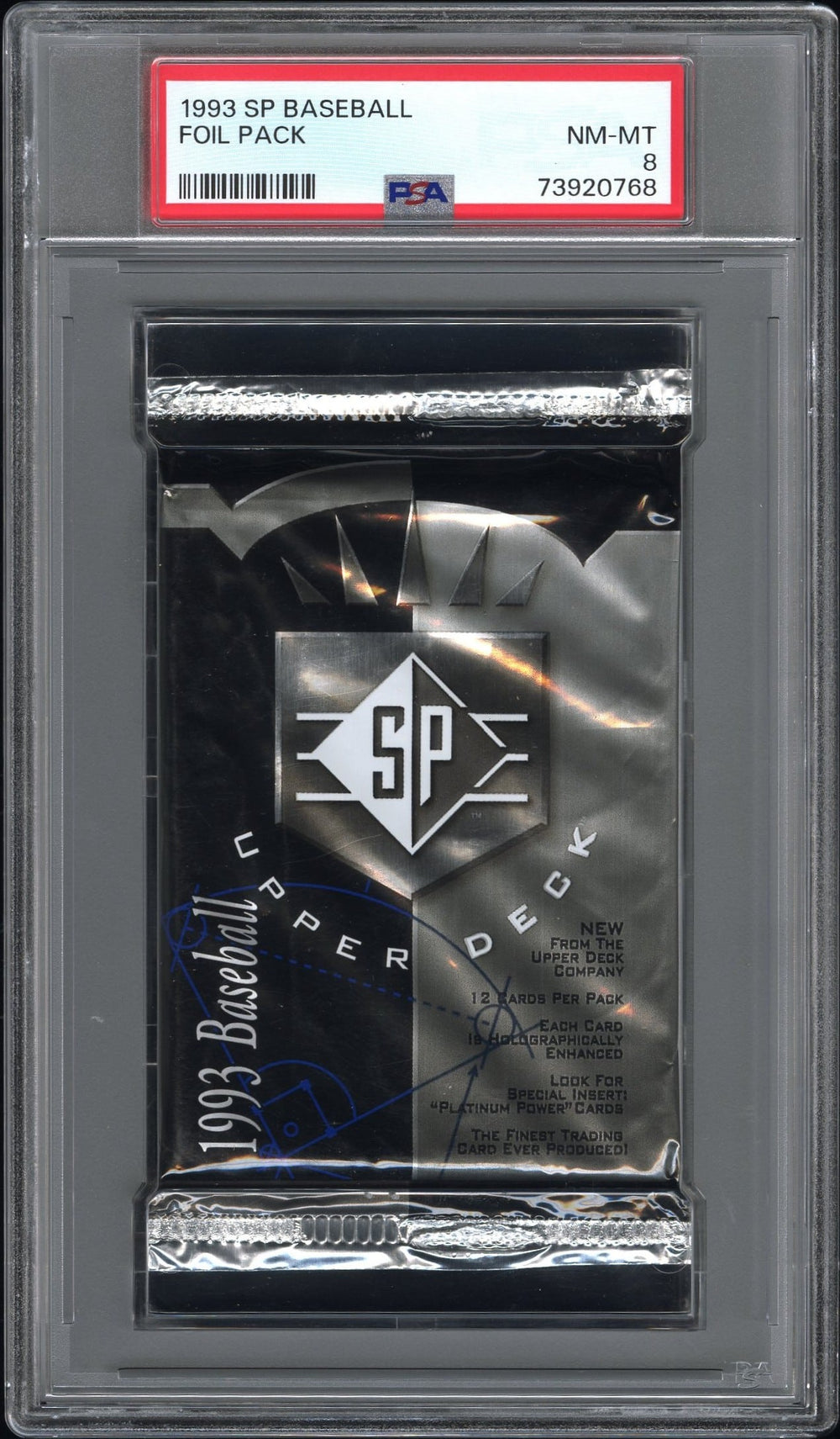 1993 SP Baseball Foil Pack PSA 8
