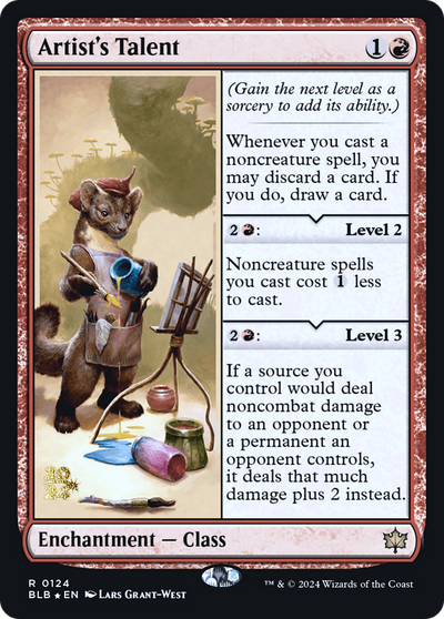 Artist's Talent (PRE-124S) - Bloomburrow Promos Foil