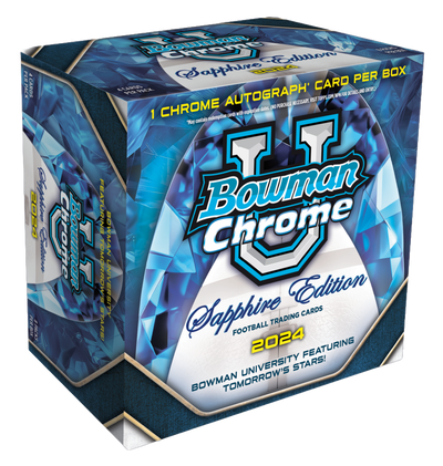 2024 Bowman Chrome University Football Sapphire Edition Box