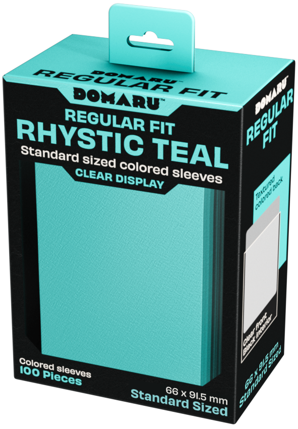 Gatherer's Tavern DOMARU Regular Fit Sleeves - Standard Size - 100ct - Rhystic Teal