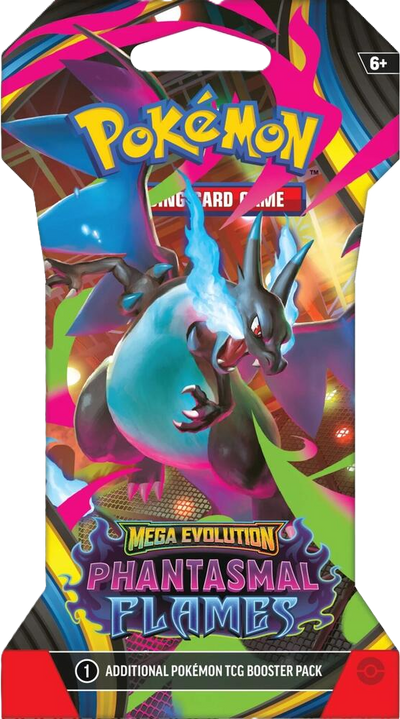 Pokemon Mega Evolution Phantasmal Flames Sleeved Booster Pack