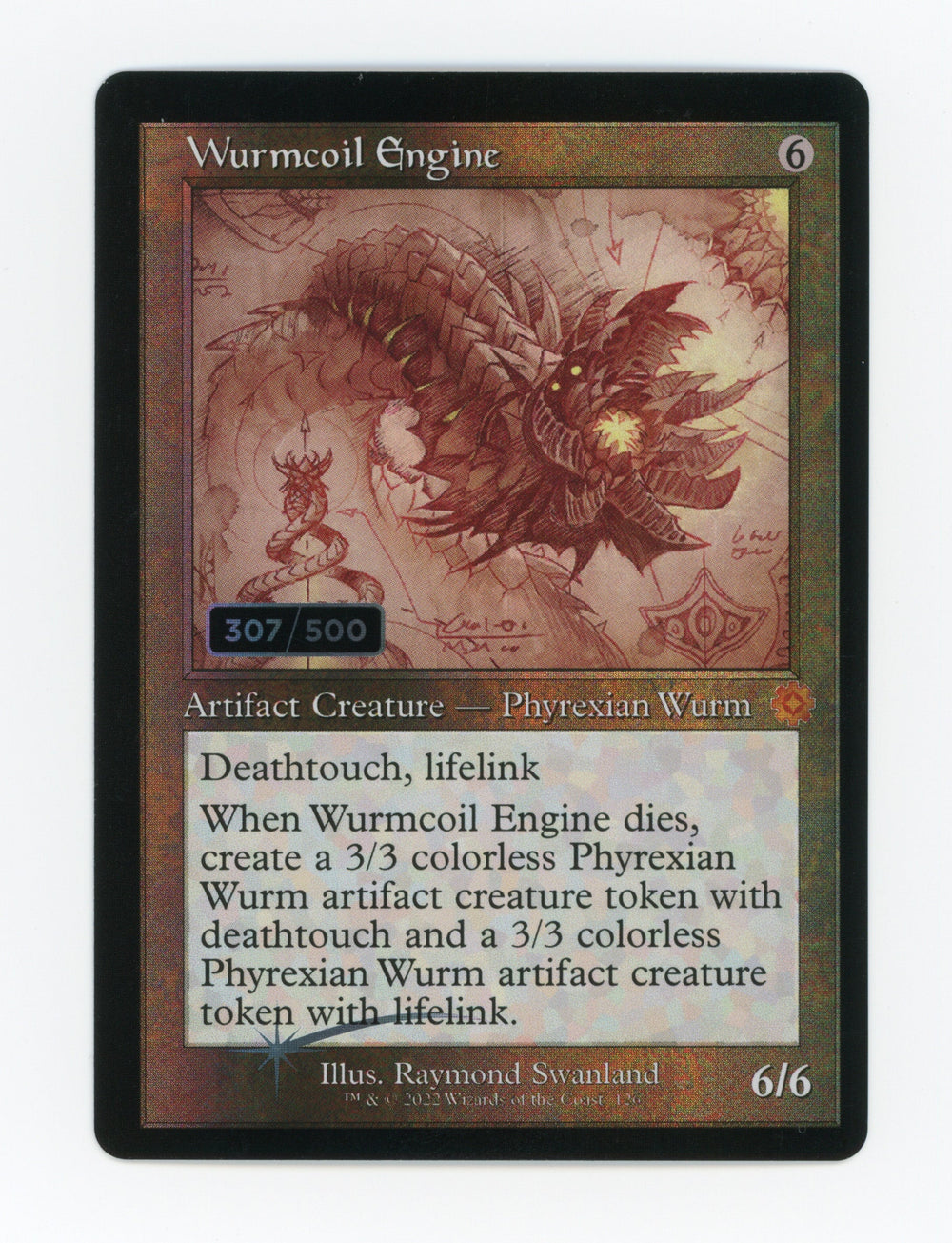 Wurmcoil Engine — Serial Numbered|307/500|Retro Frame|Schematic|Foil — ID 17326