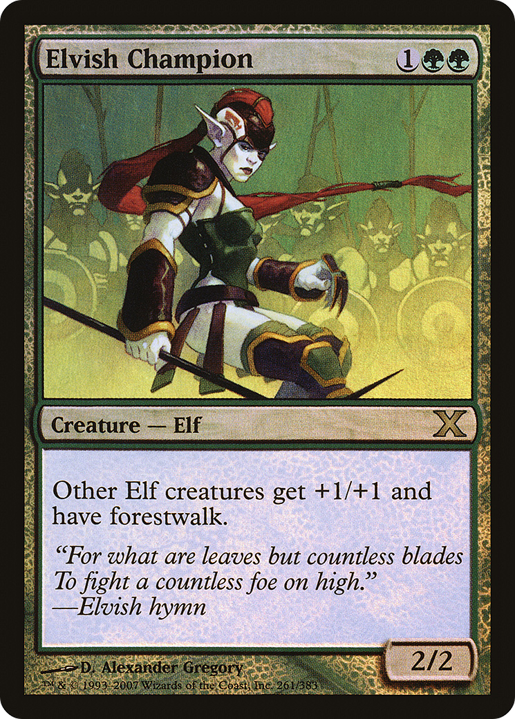 Elvish Champion (10E-261â˜…) - Tenth Edition Foil