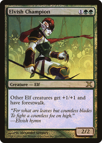 Elvish Champion (10E-261â˜…) - Tenth Edition Foil