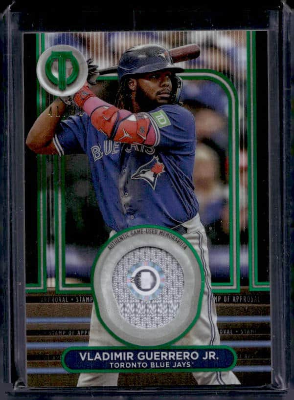 2024 Topps Tribute Vladimir Guerrero Jr. #SOA-VG Patch Green /99