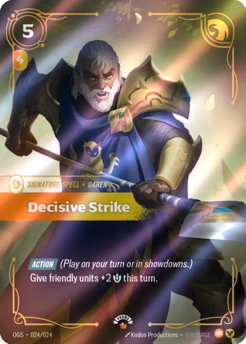 Decisive Strike - 024/024 [Riftbound Organized Play Promotional Cards] [Foil]