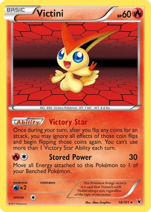 Victini (14/101) - Noble Victories Reverse Holofoil