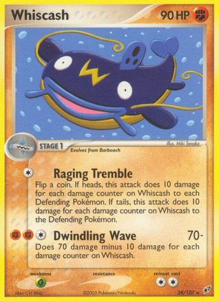 Whiscash (28/107) - Deoxys Reverse Holofoil