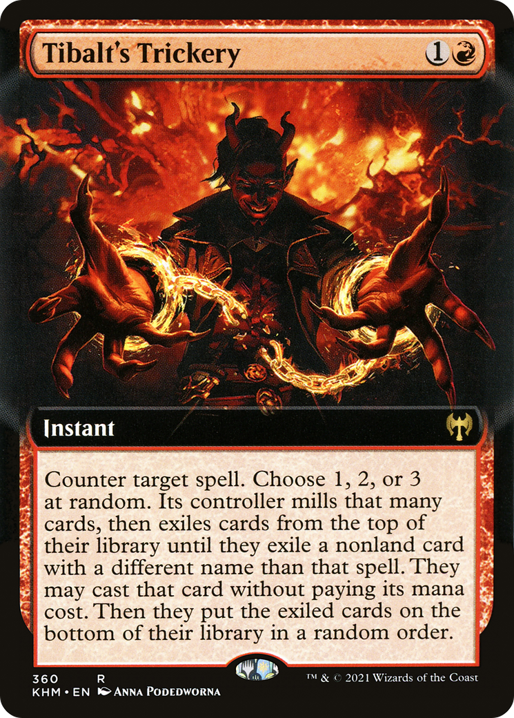 Tibalt's Trickery (KHM-360) - Kaldheim: (Extended Art) Foil