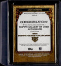 2023 Topps Gilded Collection Andy Pettitte #GOG-AP Autograph /10
