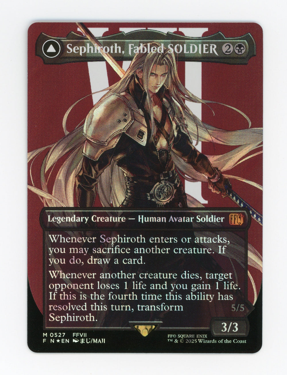Sephiroth, Fabled SOLDIER // Sephiroth, One-Winged Angel — Borderless|Character|Surge Foil — ID 17612