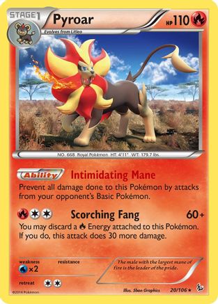 Pyroar (20/106) - XY  Flashfire Holofoil