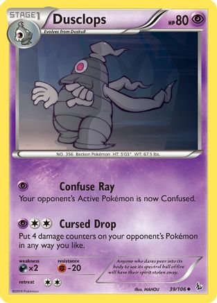 Dusclops (39/106) - XY  Flashfire Reverse Holofoil