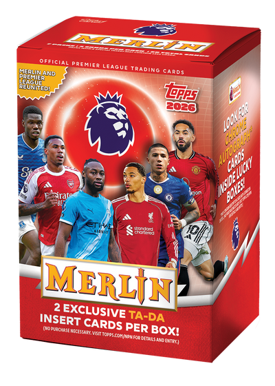 2026 Topps Merlin Premier League Soccer Blaster Box