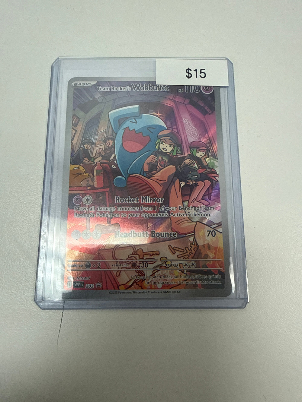 Pokemon Team Rocket’s Wobbuffet #203