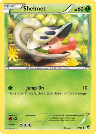 Shelmet (8/111) - XY  Furious Fists Reverse Holofoil