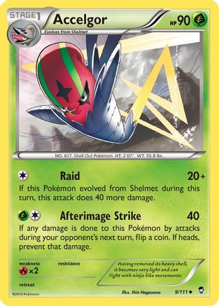 Accelgor (9/111) - XY  Furious Fists Reverse Holofoil