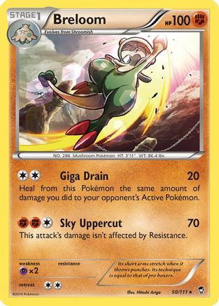 Breloom (50/111) - XY  Furious Fists Reverse Holofoil