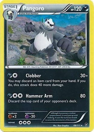 Pangoro (Cracked Ice Holo) (68/111) - Deck Exclusives Holofoil