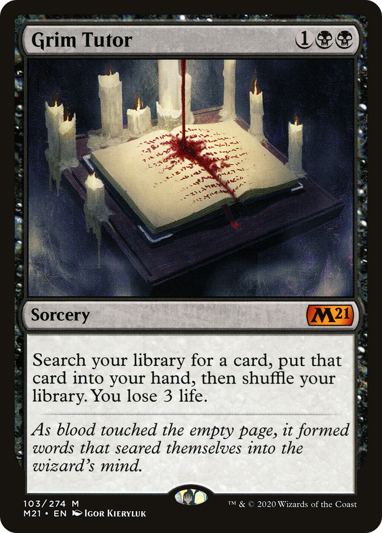 Grim Tutor (M21-103) - Core Set 2021 Foil