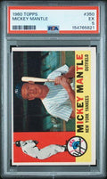 1960 TOPPS #350 MICKEY MANTLE PSA 5
