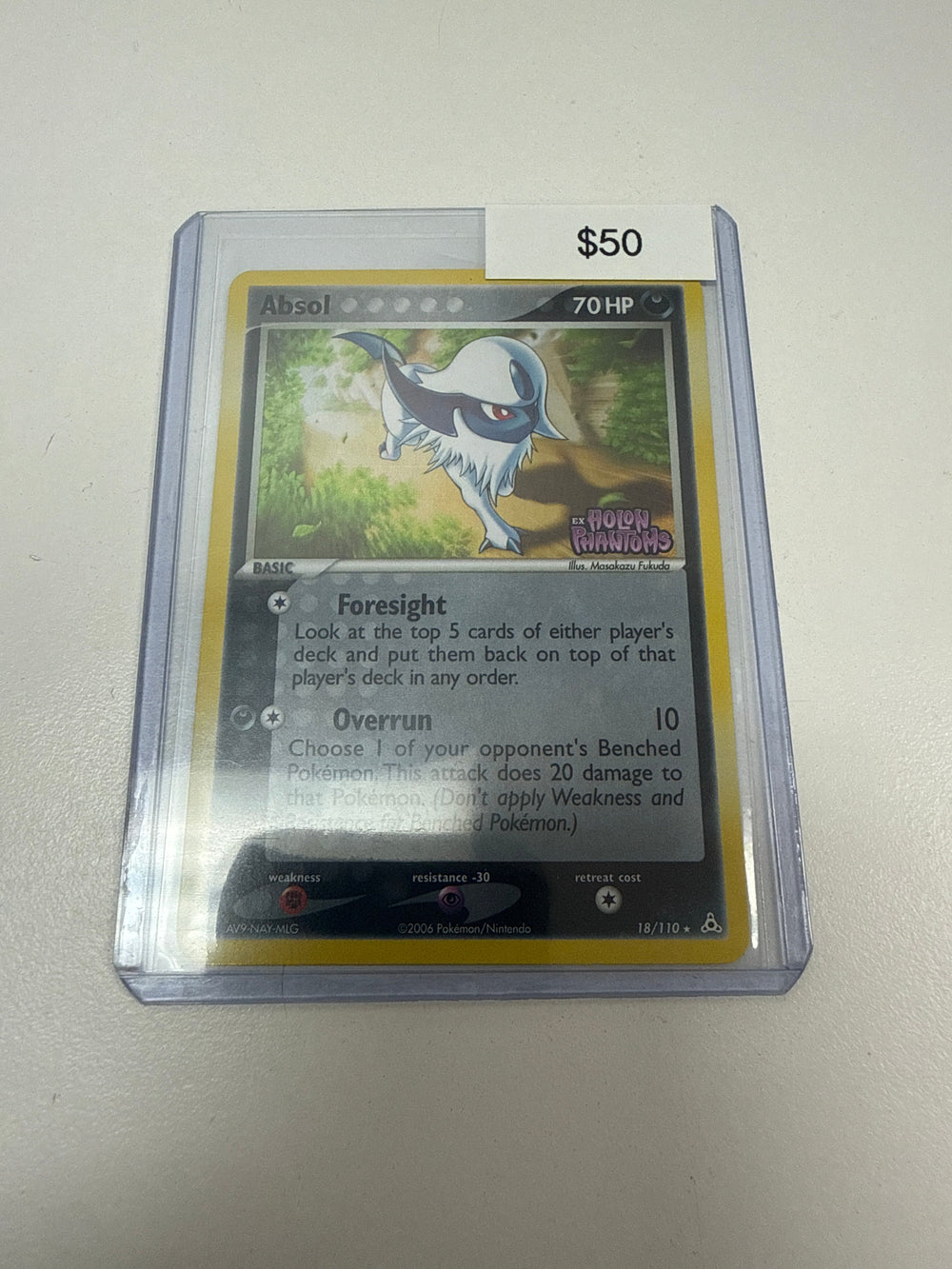 Pokemon Absol Holon Phantoms Stamp #18/110