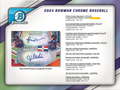2024 Bowman Chrome Baseball HTA Choice 12 Box Case