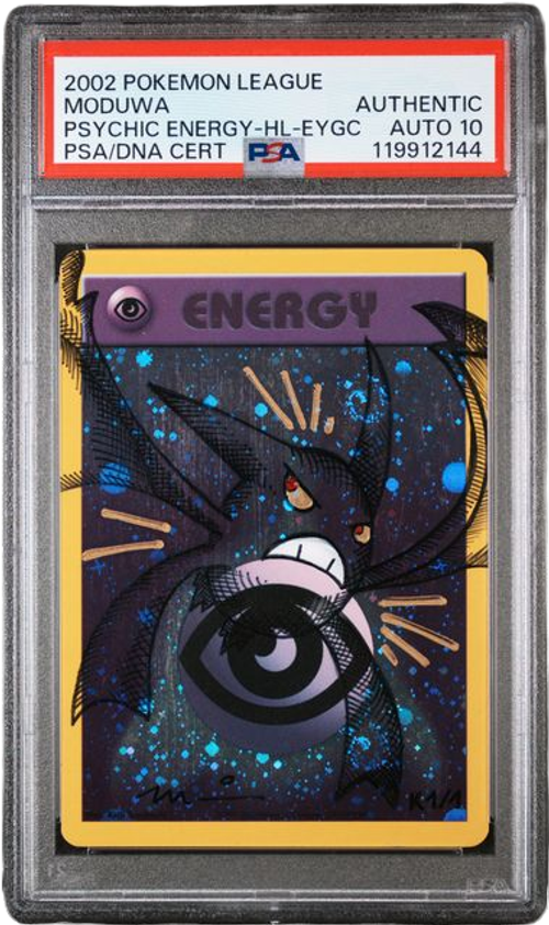 PSA AUTO 10 MODUWA CROBAT PSYCHIC ENERGY-HOLO