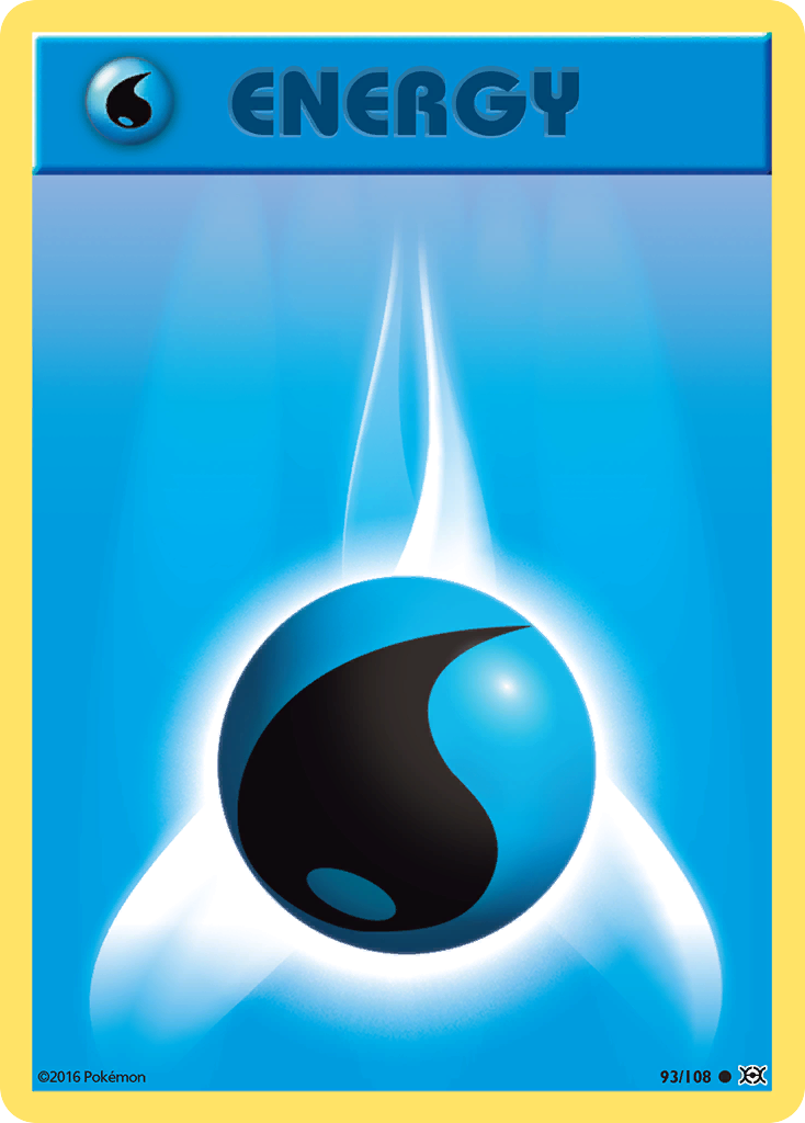 Water Energy 93 108 Evolutions Reverse Holofoil