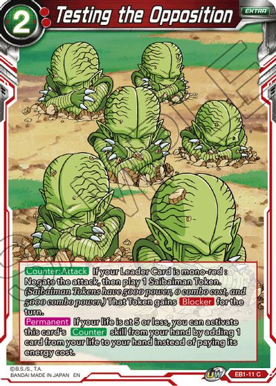 Testing the Opposition (EB1-11) [Battle Evolution Booster]