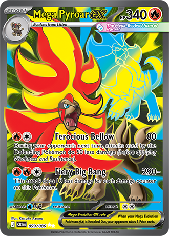 Mega Pyroar ex - 099/086 - Ultra Rare [me04-099] [Ultra]