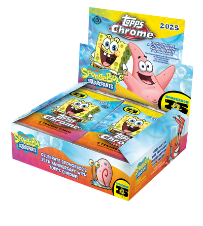 2025 Topps Chrome Spongebob Squarepants 25th Anniversary Hobby Box