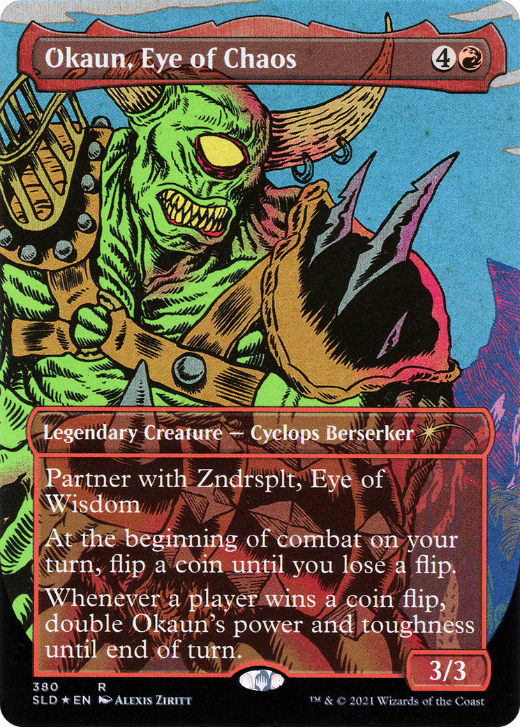 Okaun, Eye of Chaos // Okaun, Eye of Chaos (SLD-380) - Secret Lair Drop (Borderless)