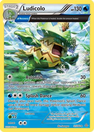 Ludicolo (Alpha) (37/160) - XY  Primal Clash Reverse Holofoil